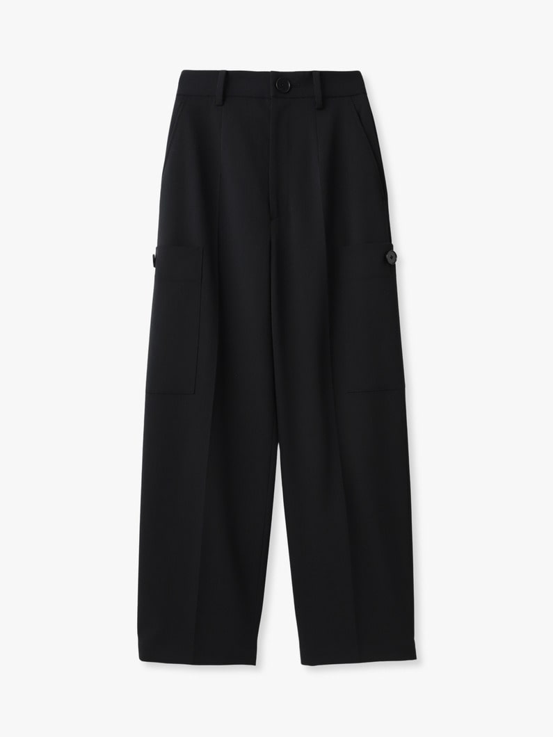 ジャストウエスト カーゴパンツ 詳細画像 black