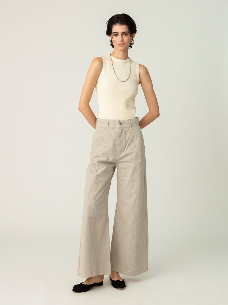 ネップド ウェザー パンツ 詳細画像 beige