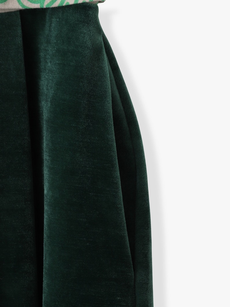 ベロア リボン パンツ 詳細画像 green 2