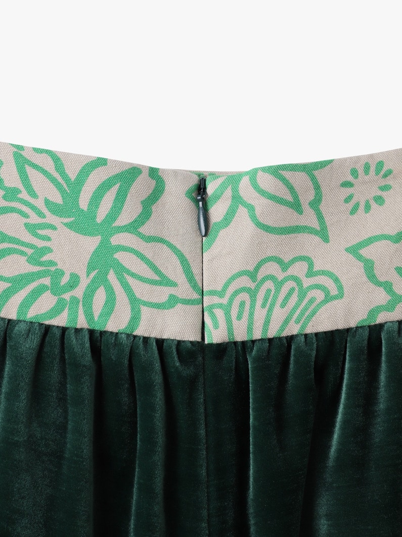 ベロア リボン パンツ 詳細画像 green 3