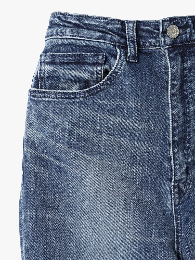 ストレッチ フレア デニム パンツ 詳細画像 black 3