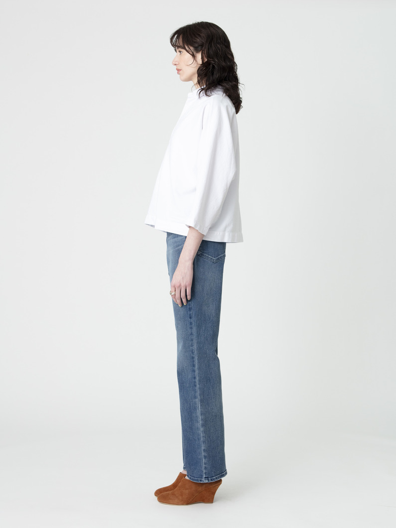 ストレッチ フレア デニム パンツ 詳細画像 blue 3