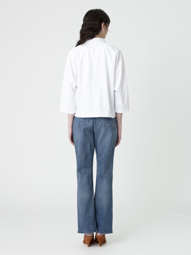 ストレッチ フレア デニム パンツ 詳細画像 blue 4