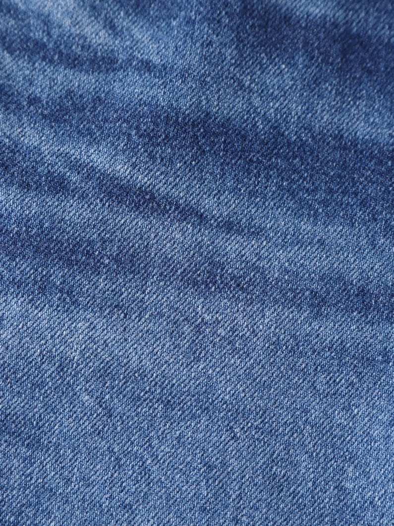 オーガニックコットン フレア デニム パンツ 詳細画像 blue 5