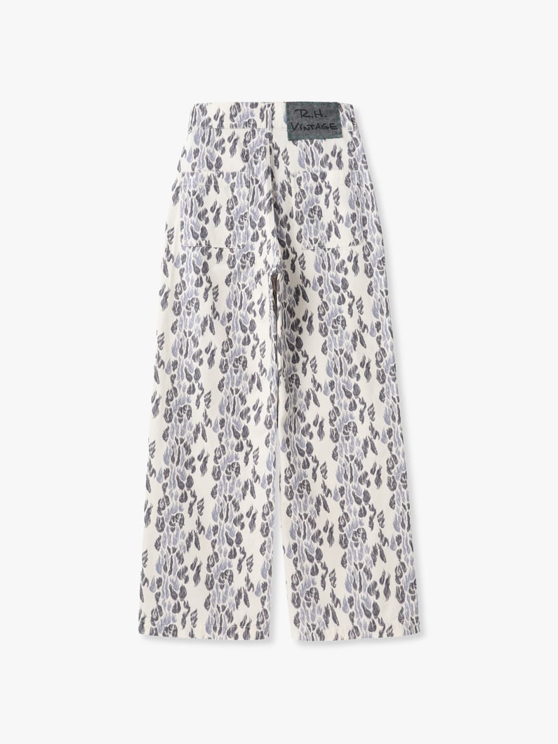 レオパード ダック パンツ 詳細画像 ivory 1
