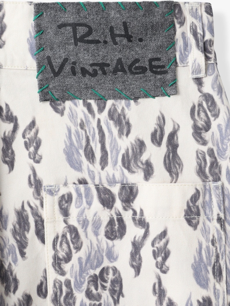 レオパード ダック パンツ 詳細画像 ivory 3