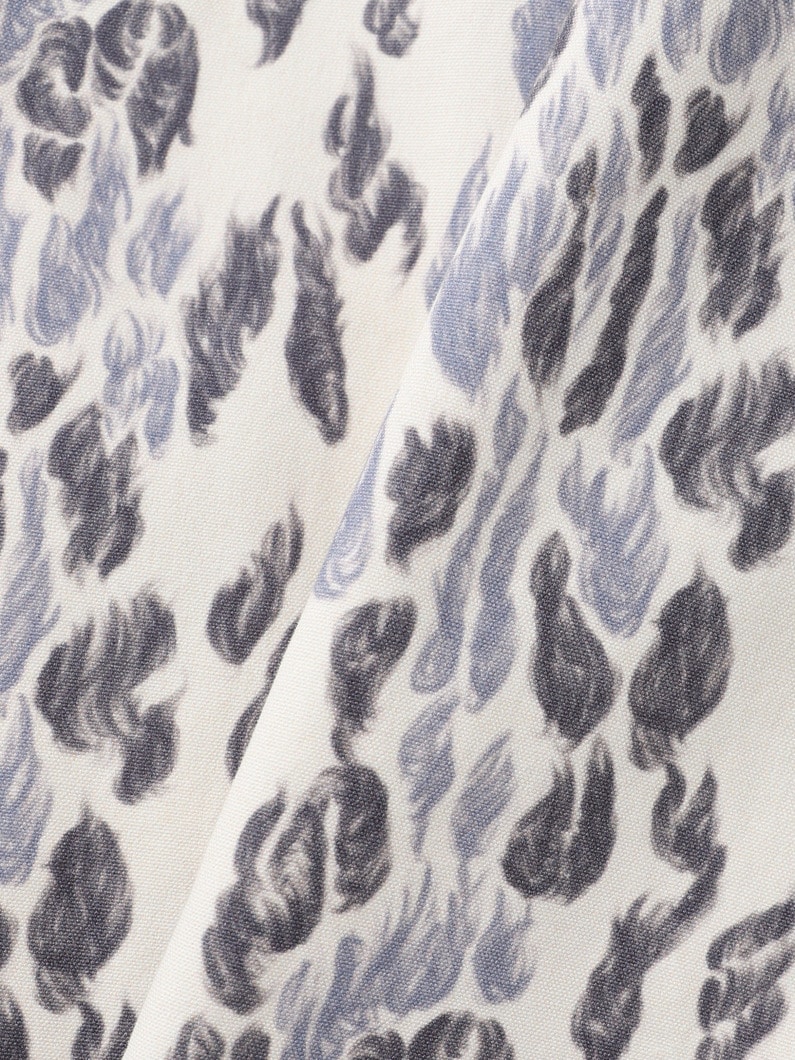 レオパード ダック パンツ 詳細画像 ivory 4