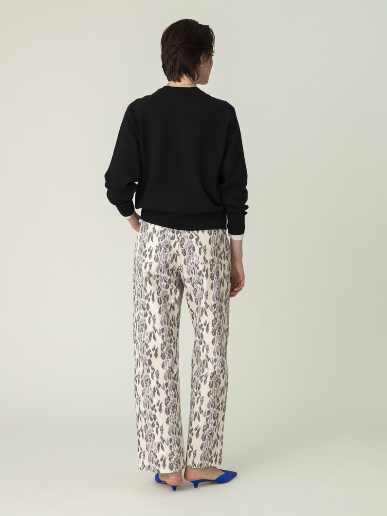 レオパード ダック パンツ 詳細画像 ivory 2