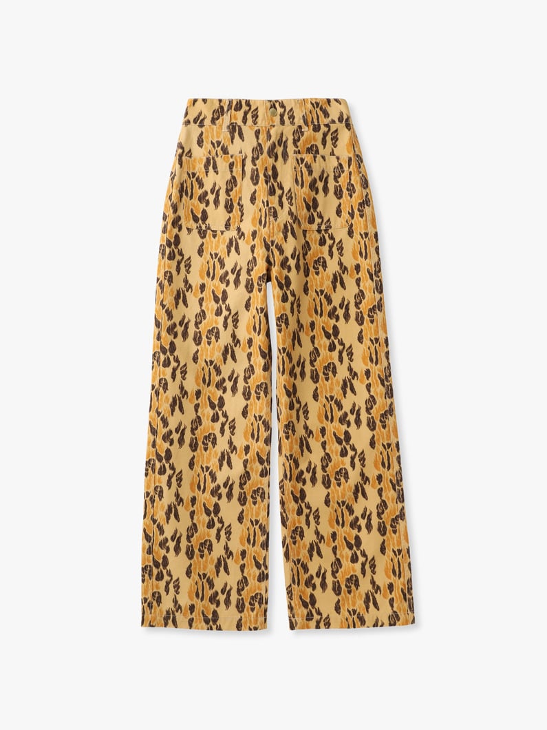 レオパード ダック パンツ 詳細画像 beige 4