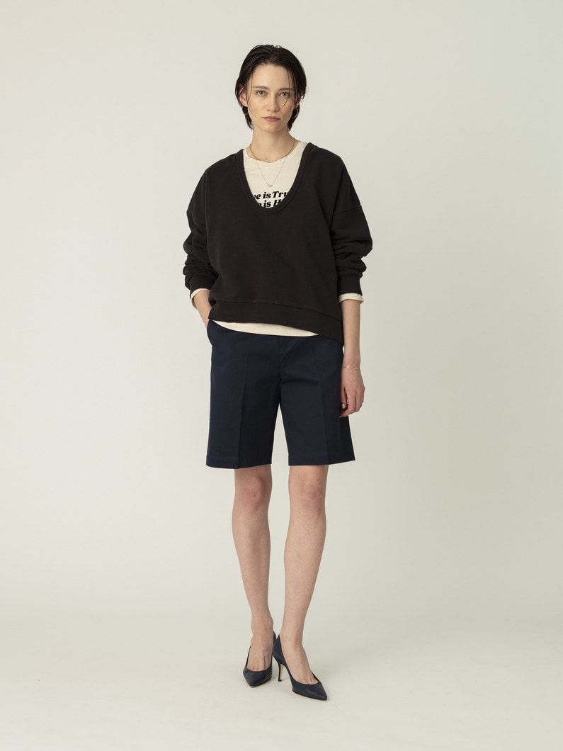 チノ ショーツ（ベージュ/ネイビー） 詳細画像 navy 1