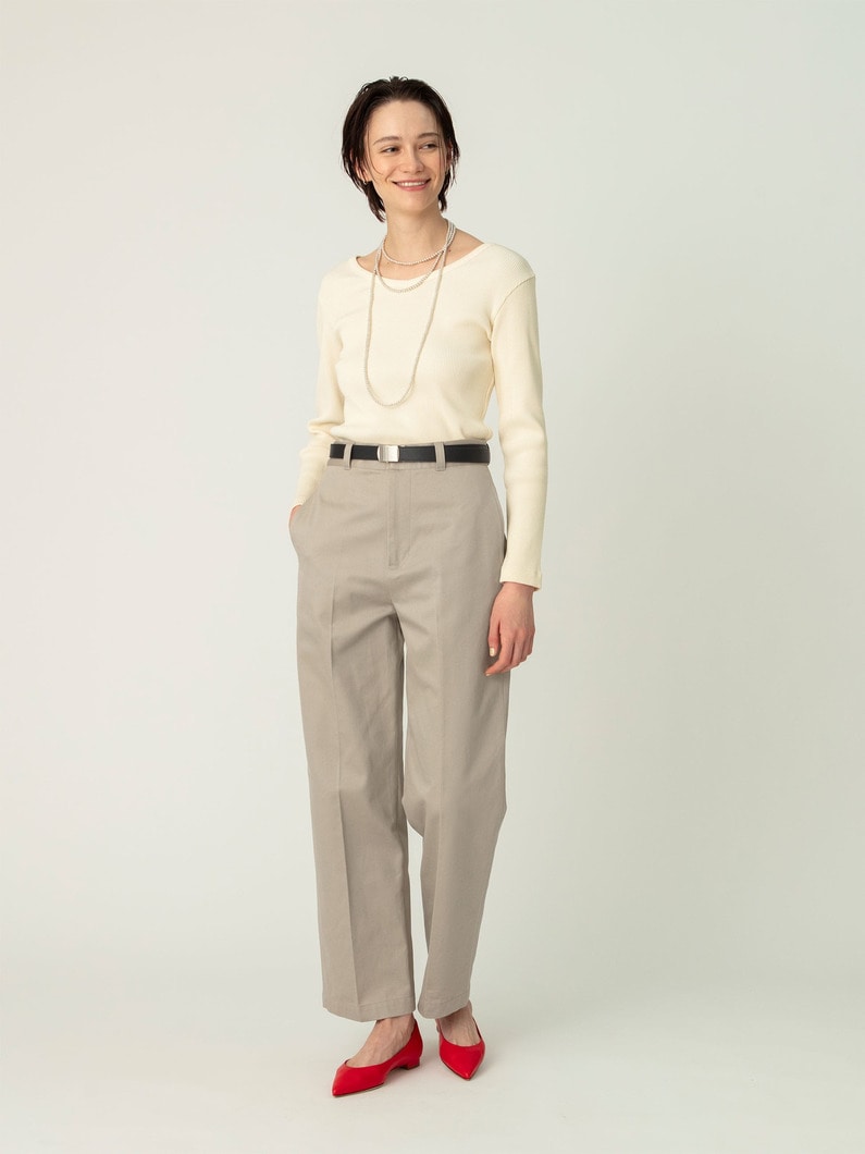 チノ パンツ（ベージュ/ネイビー） 詳細画像 beige 1