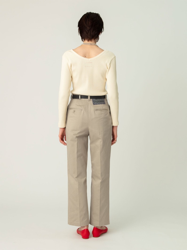 チノ パンツ（ベージュ/ネイビー） 詳細画像 beige 2