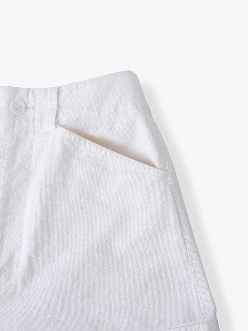 ミリタリーパンツ（ホワイト/ネイビー） 詳細画像 white 3