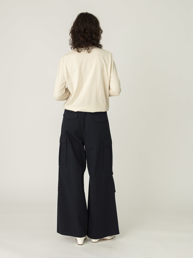 ミリタリーパンツ（ホワイト/ネイビー） 詳細画像 navy 3