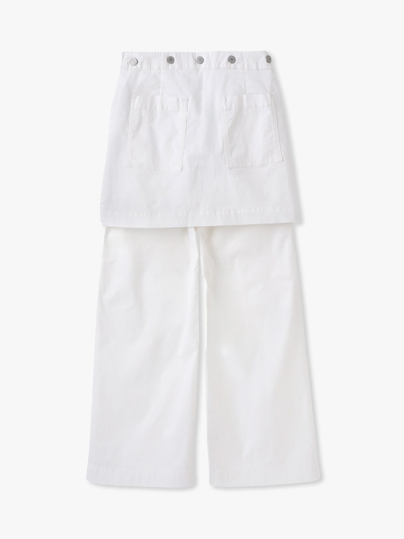 2WAY レイヤード パンツ 詳細画像 white 1