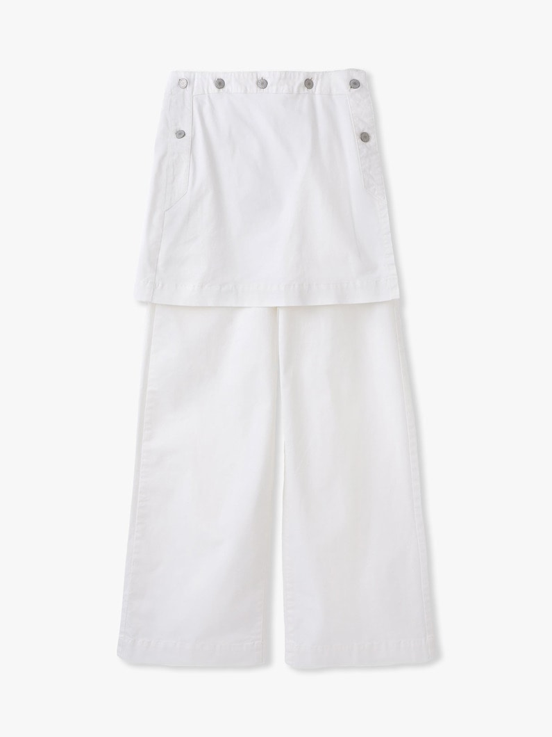 2WAY レイヤード パンツ 詳細画像 white 4