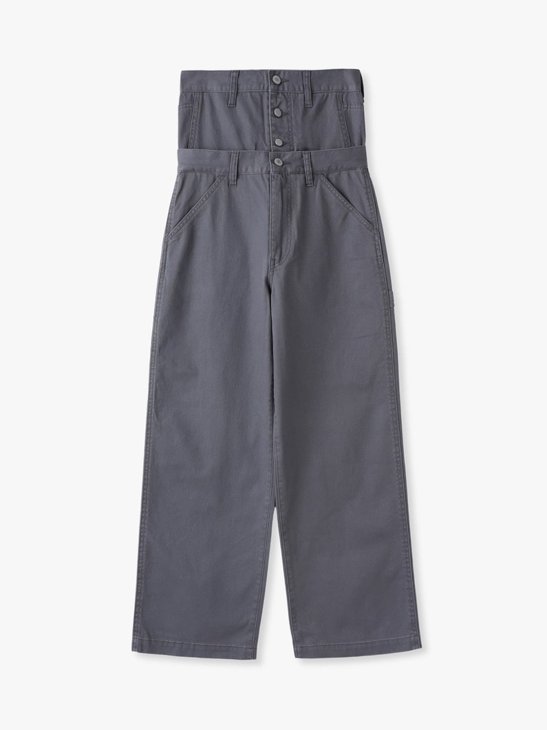 ダブルウエスト ペインター パンツ 詳細画像 gray 3