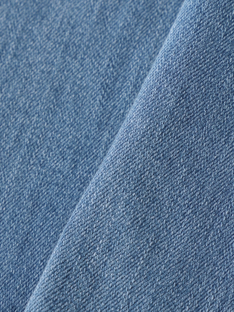 センタープレス ストレッチ デニムパンツ（ブルー/インディゴ） 詳細画像 indigo 4