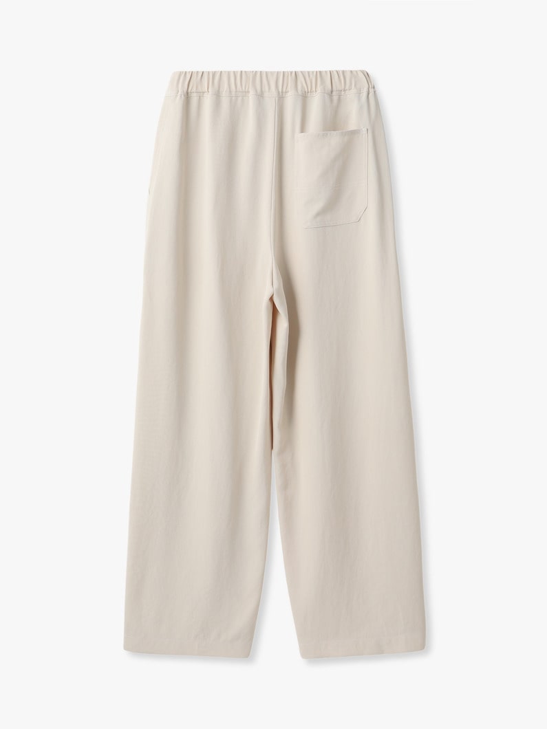 トリアセテート ツイル イージーパンツ 詳細画像 ivory 1