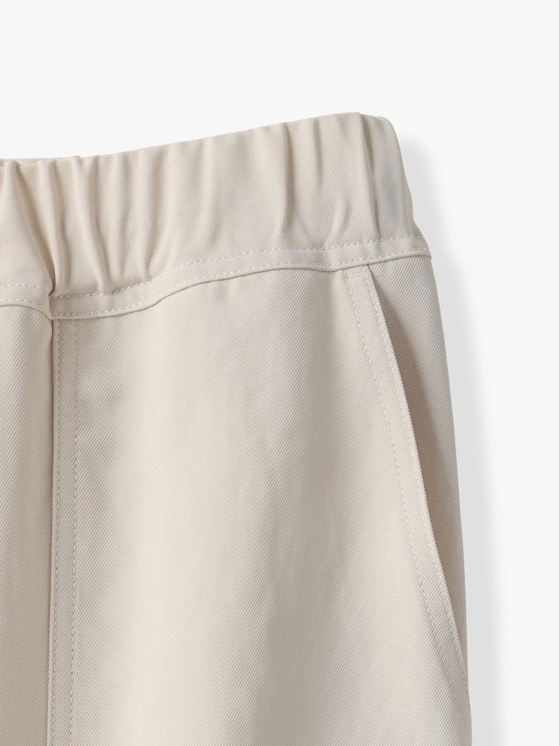 トリアセテート ツイル イージーパンツ 詳細画像 ivory 2