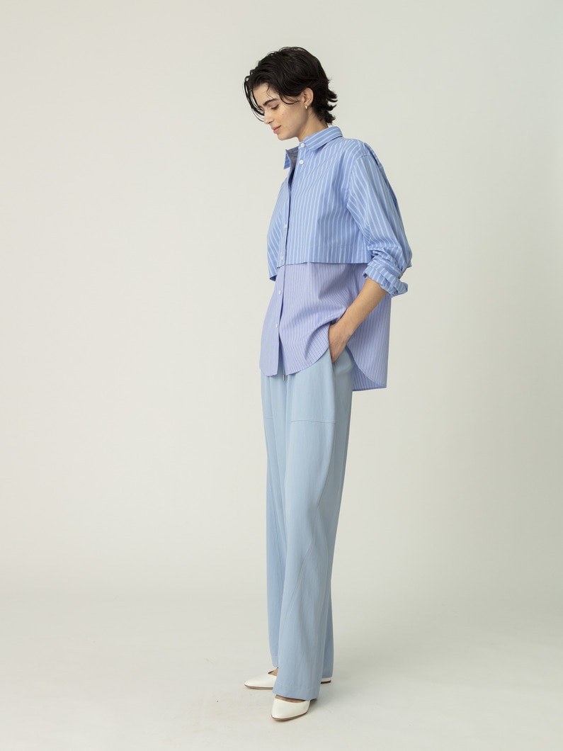 トリアセテート ツイル イージーパンツ 詳細画像 light blue 2