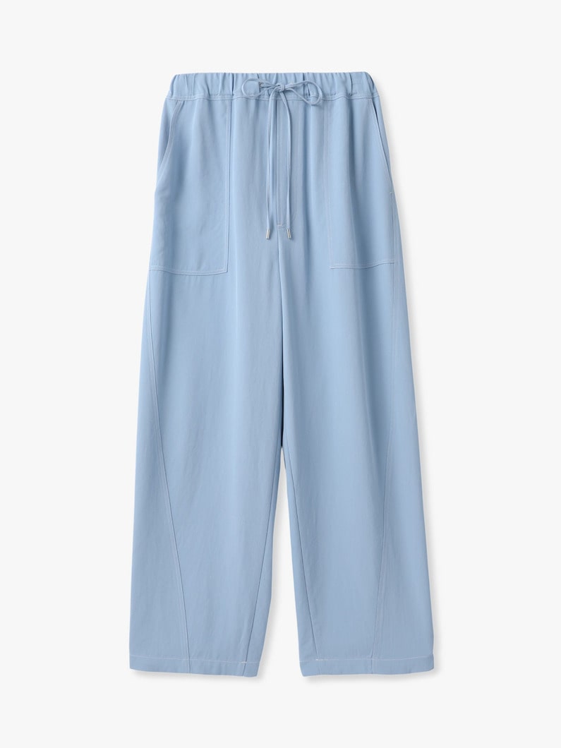 トリアセテート ツイル イージーパンツ 詳細画像 light blue 4