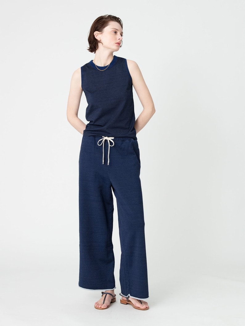 インディゴ スウェット パンツ 詳細画像 indigo