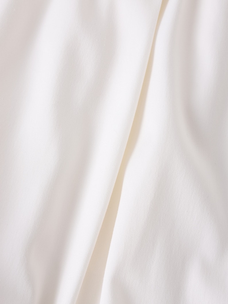 サテン イージー ワイドパンツ 詳細画像 black 3