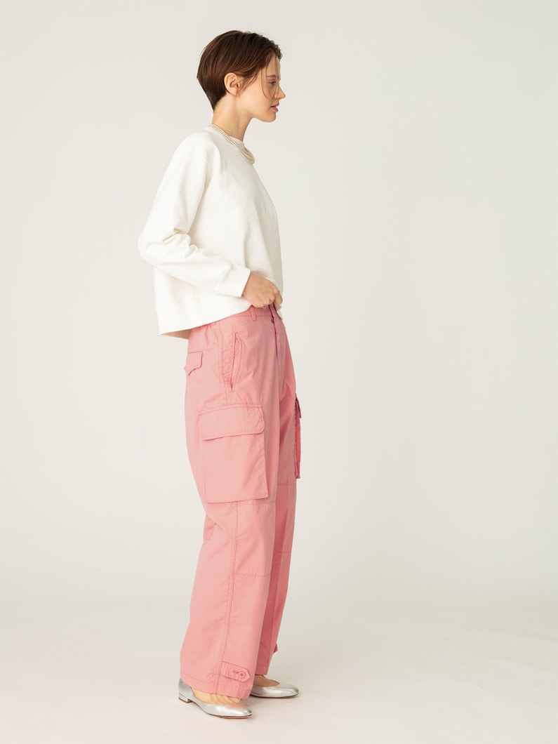 カーゴ パンツ（チャコールグレー/ピンク） 詳細画像 pink 2