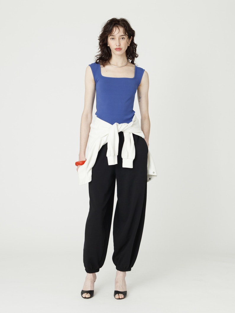 サステナブルコットン スウェット パンツ（women） 詳細画像 black