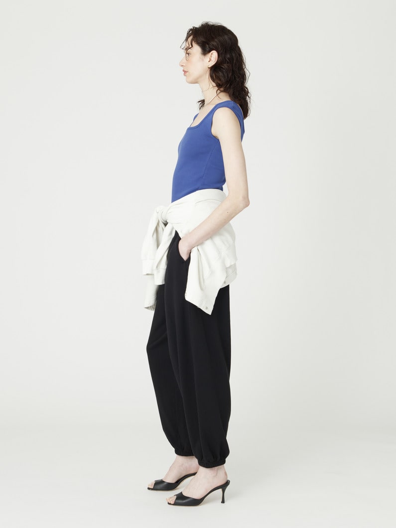 サステナブルコットン スウェット パンツ（women） 詳細画像 black 2