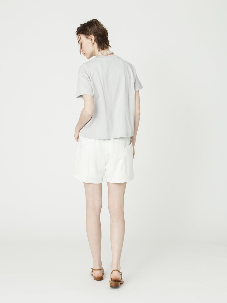 サステナブルコットン ロゴ スウェット ショーツ（women） 詳細画像 ivory 3