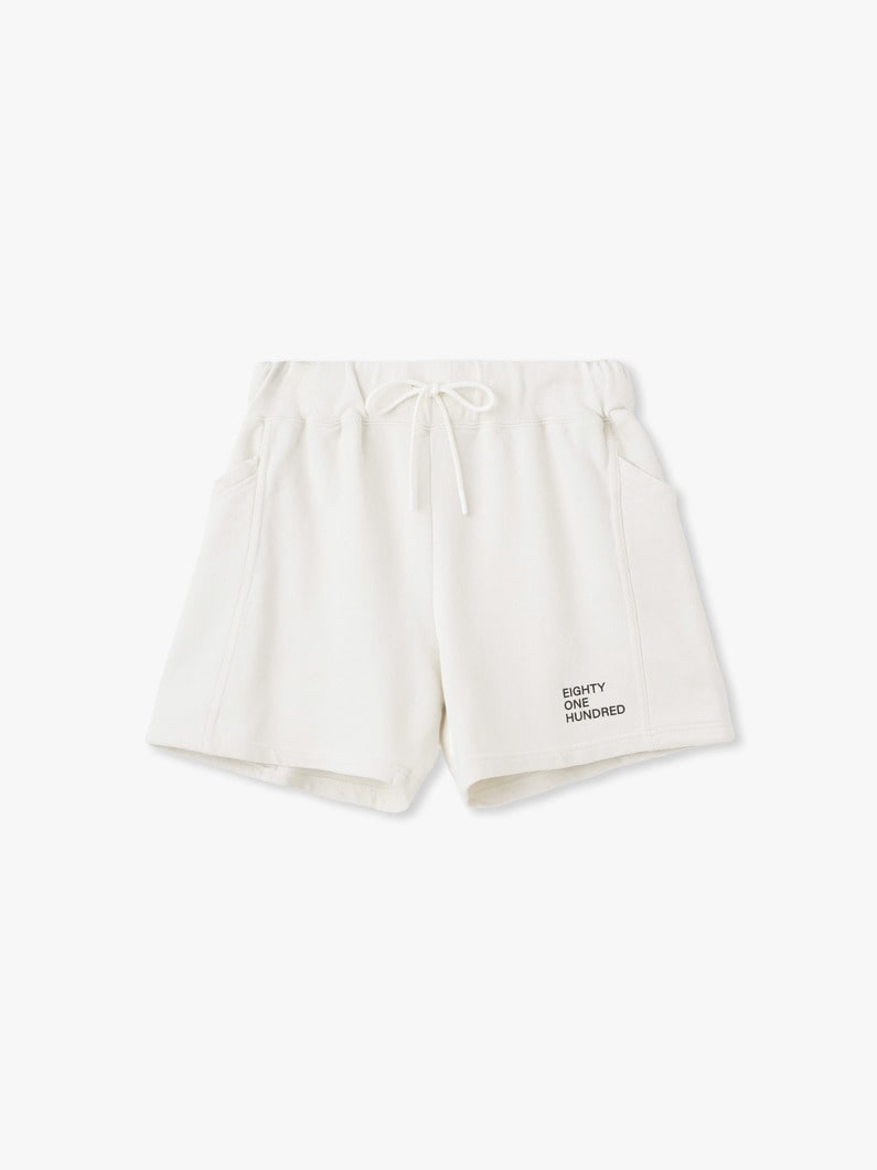 サステナブルコットン ロゴ スウェット ショーツ（women） 詳細画像 ivory 4