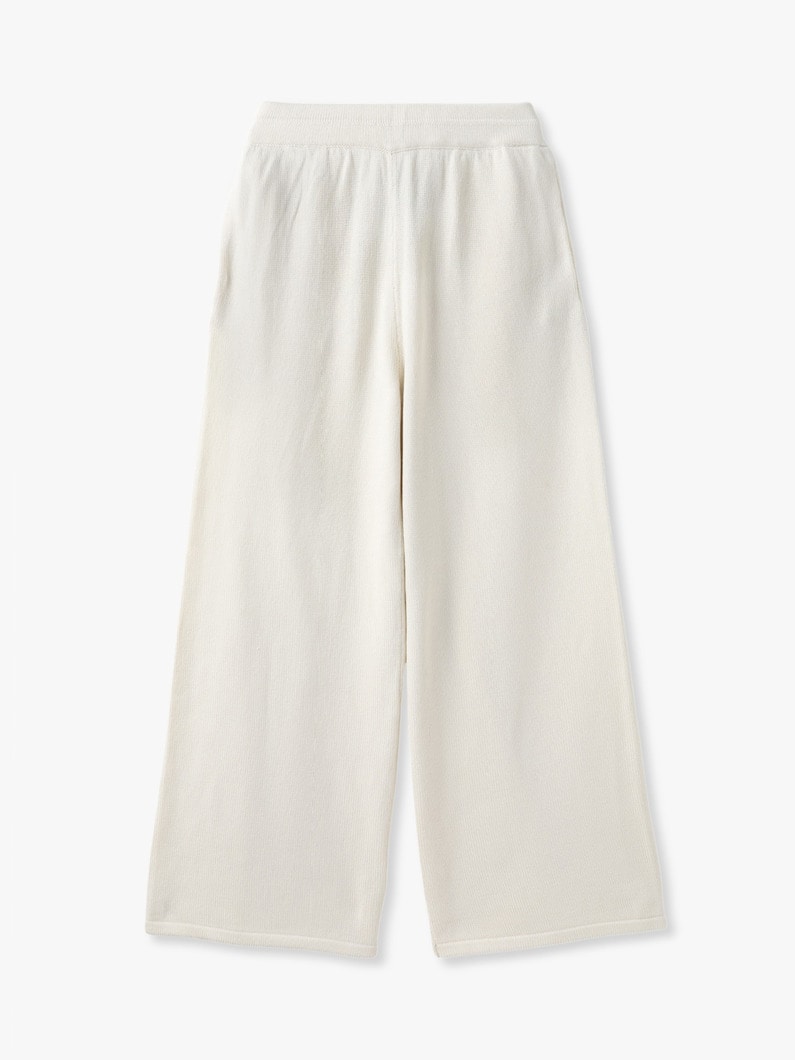 クロシェポケット ニット パンツ 詳細画像 ivory
