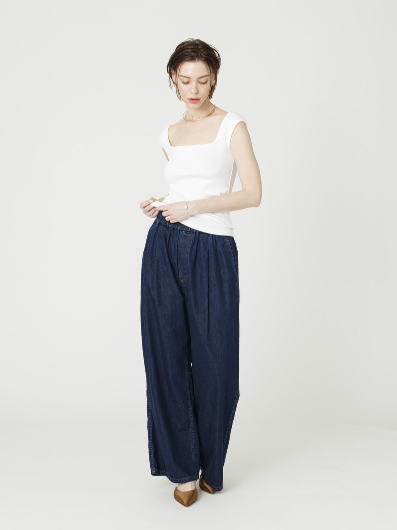 イージー デニム パンツ 詳細画像 indigo 2