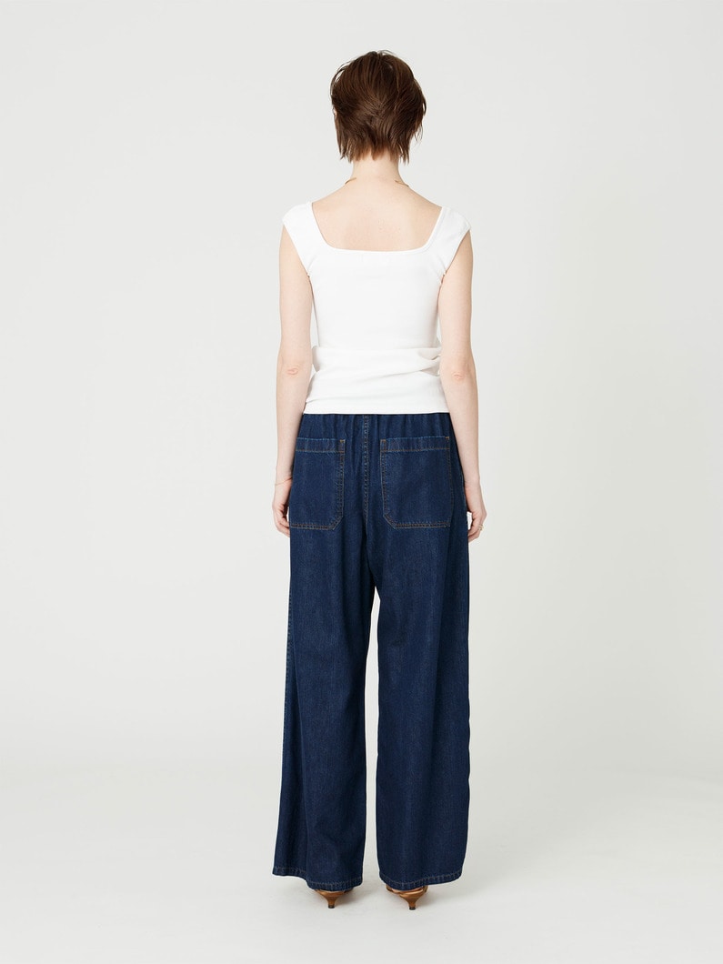 イージー デニム パンツ 詳細画像 indigo 4