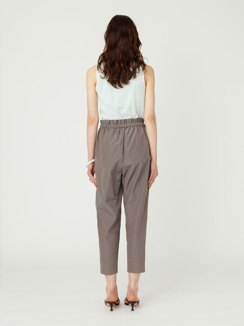 イージー ギャザー パンツ（ブラック/ブラウン） 詳細画像 brown 3