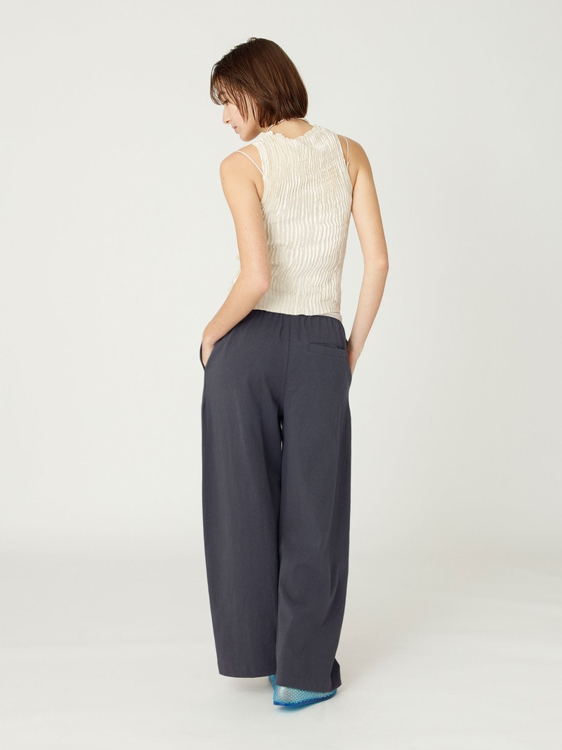 ワイド イージーパンツ 詳細画像 charcoal gray 3