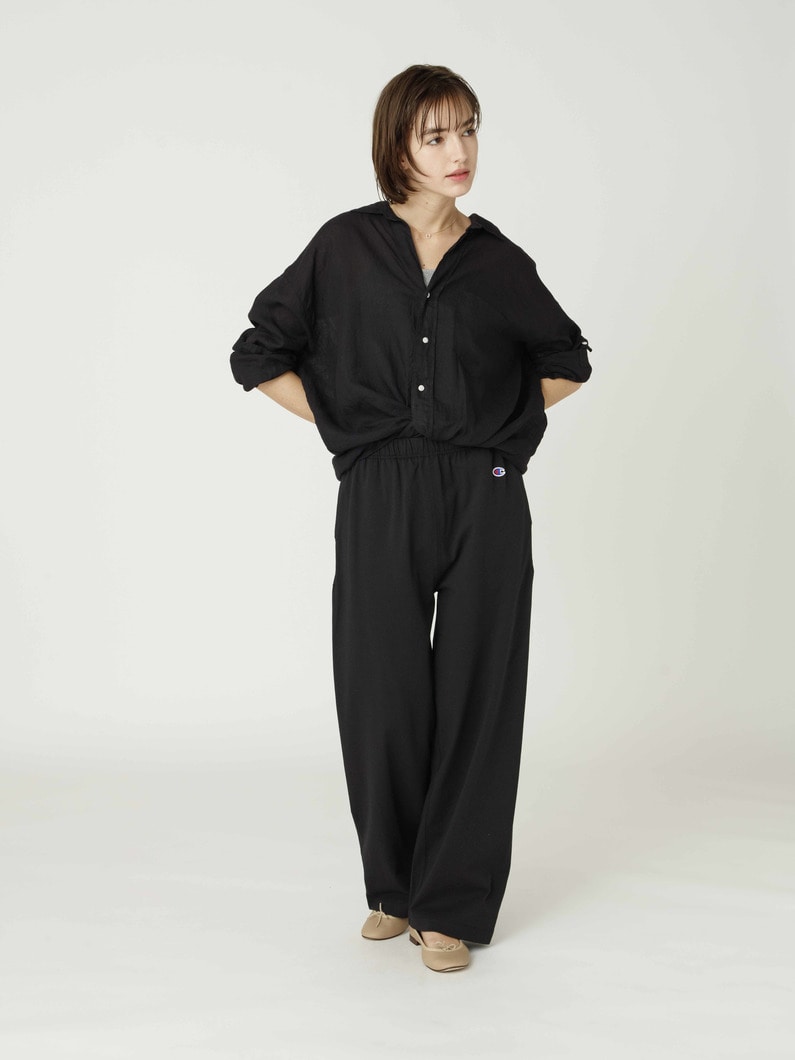 ワイド イージーパンツ 詳細画像 black 2