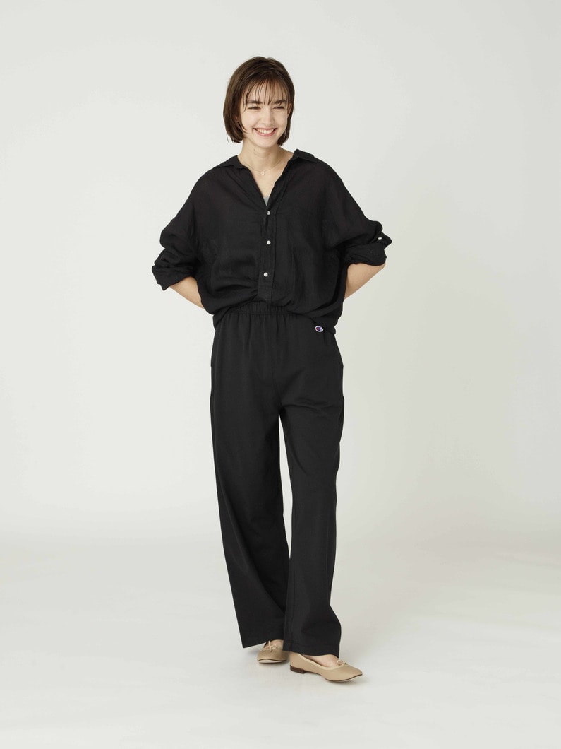 ワイド イージーパンツ 詳細画像 black 3