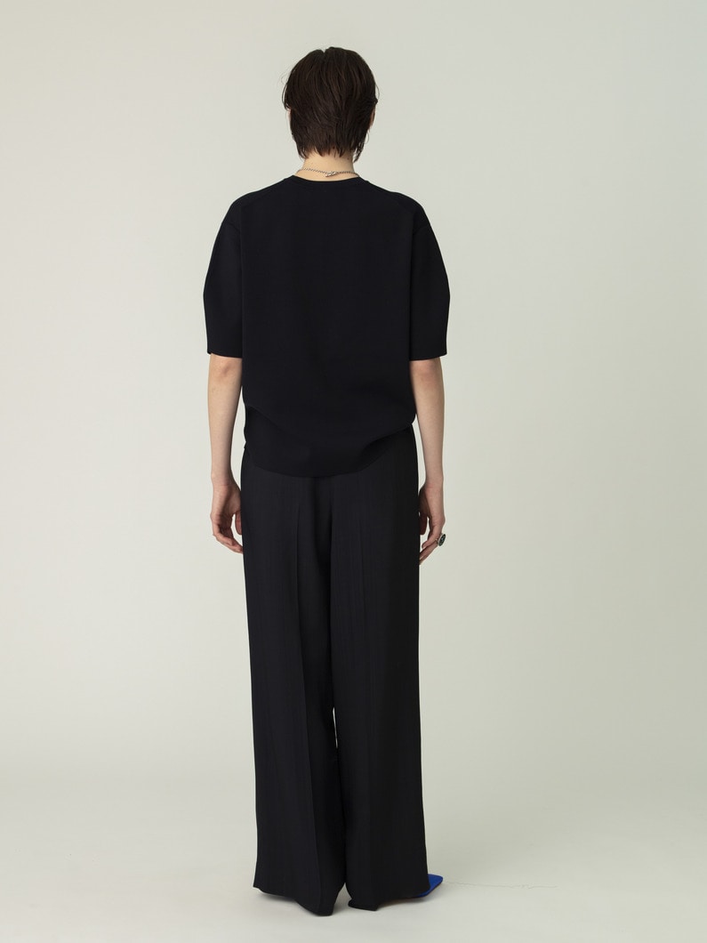 ビスコースブッチャー ワイドパンツ 詳細画像 navy 3