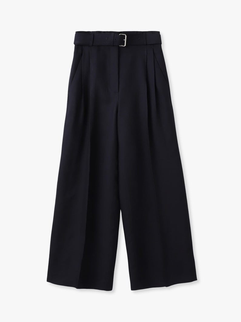 ビスコースブッチャー ワイドパンツ 詳細画像 navy 4