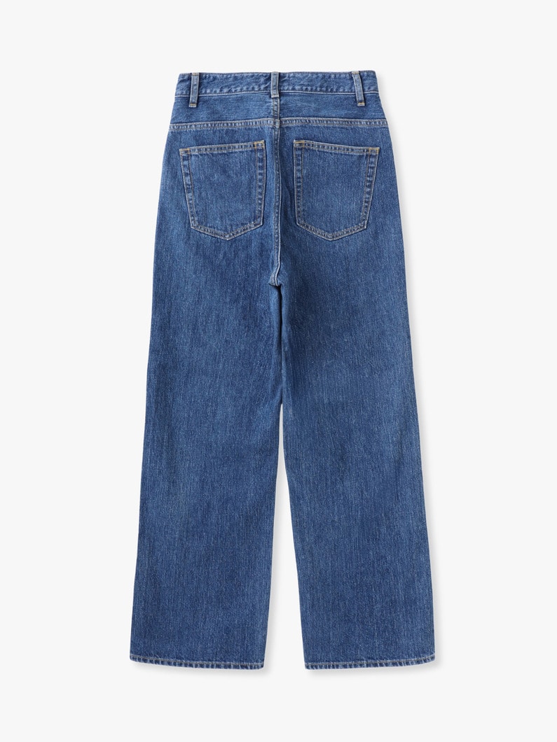 リラックス ストレート デニム パンツ 詳細画像 blue 1