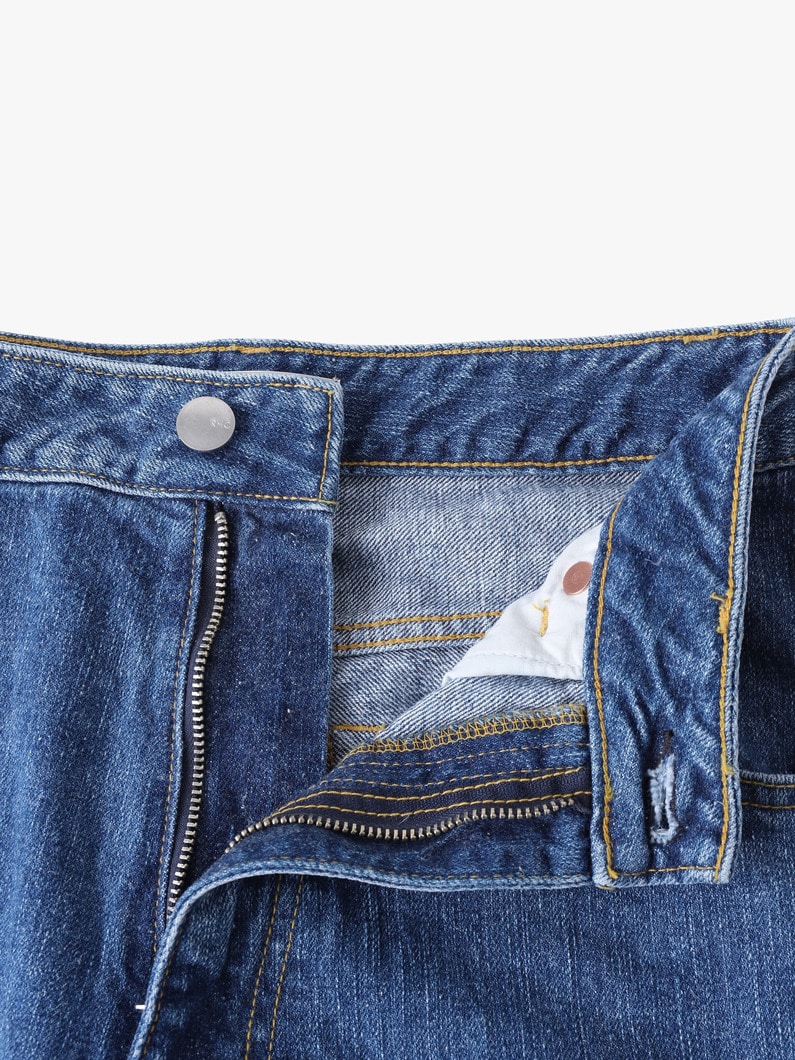 リラックス ストレート デニム パンツ 詳細画像 blue 2