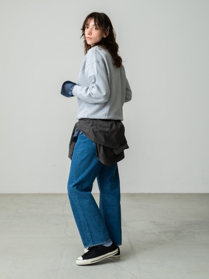 リラックス ストレート デニム パンツ 詳細画像 blue 3