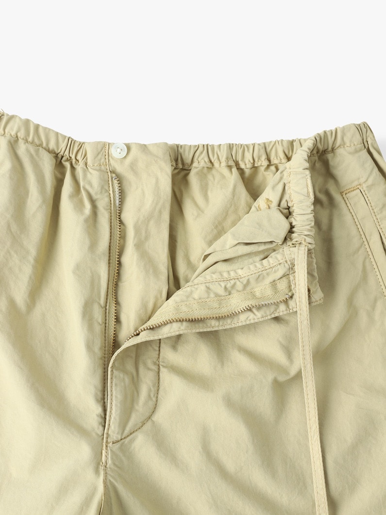ガーメントダイ フィンクスシャトルウェザー ドローストリング パンツ 詳細画像 beige 2