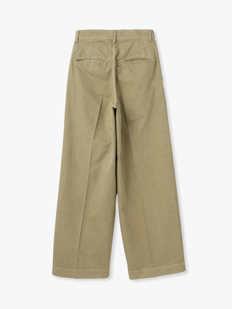 ガーメントダイ フィンクス チノ ワイドパンツ 詳細画像 beige 1
