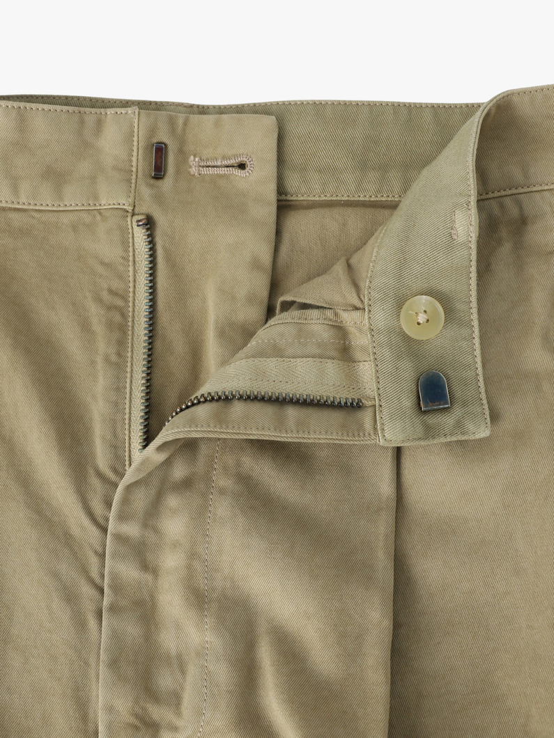 ガーメントダイ フィンクス チノ ワイドパンツ 詳細画像 beige 2