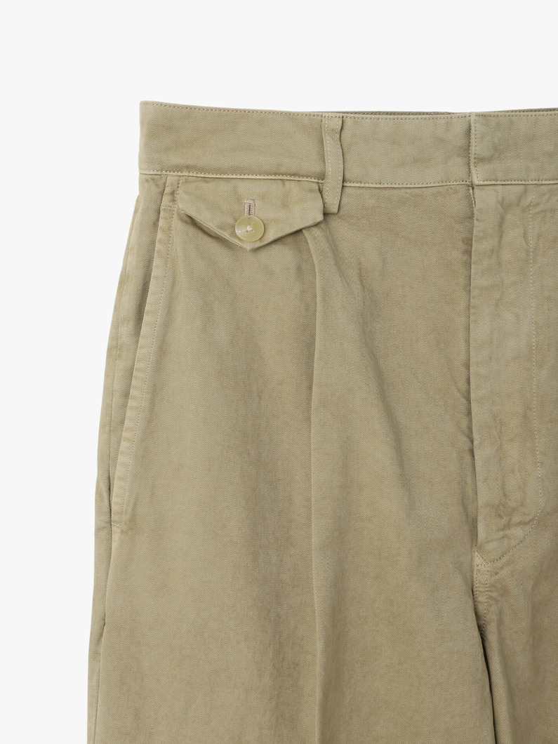 ガーメントダイ フィンクス チノ ワイドパンツ 詳細画像 beige 3