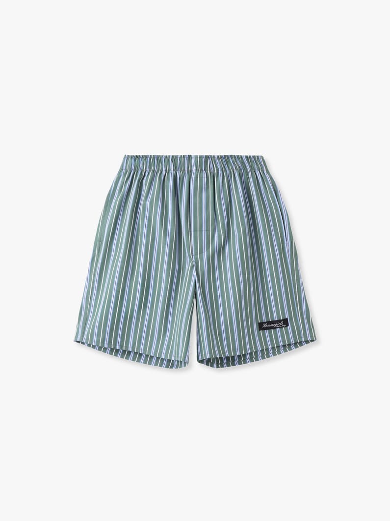 ストライプ ボクサーショーツ （グリーン/ブルー） 詳細画像 green 1